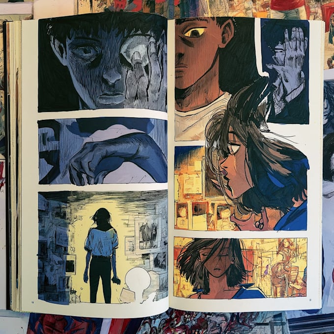 draw manga page , comic page ,nsfw comic and manga