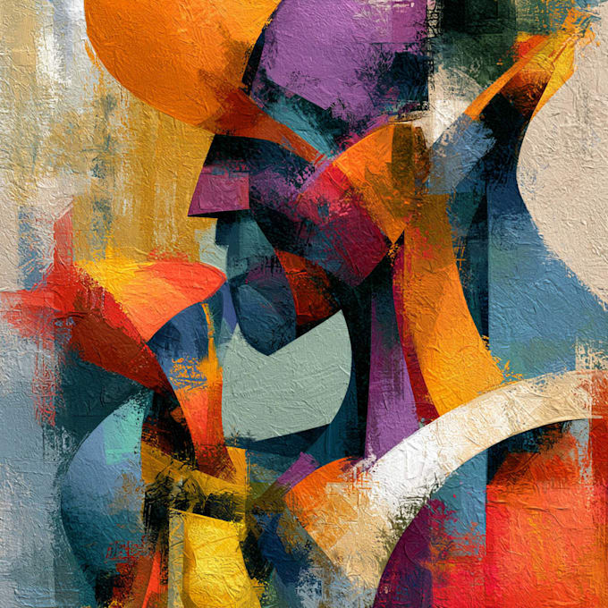 paint digital abstract art works