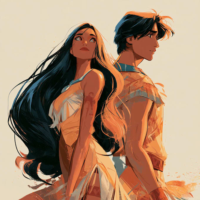 awesome disney style illustration
