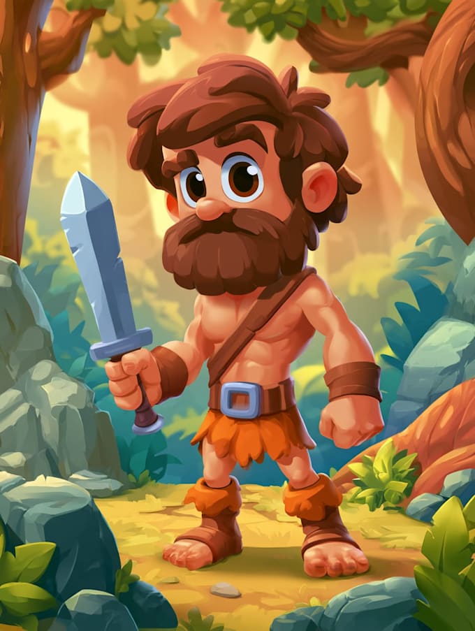 draw 2d game character or 2d game character