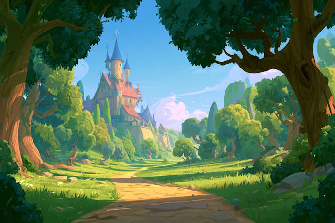 design an background and environment art