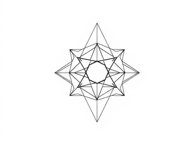 create custom minimalist fine line or geometric tattoo art