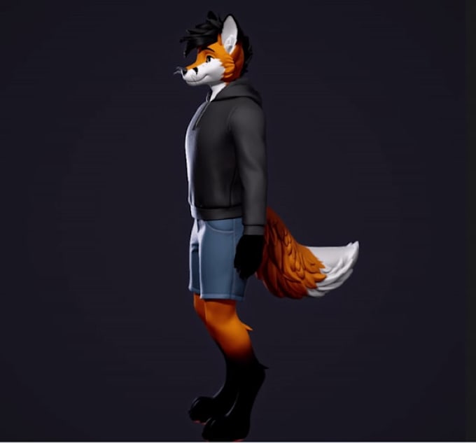create a custom vrchat avatar vrc avatar furry, nsfw avatar with 2d and 3d model