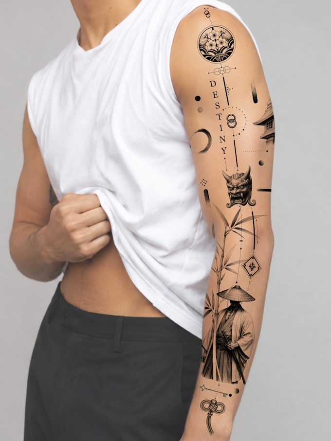 create a custom conceptual tattoo design