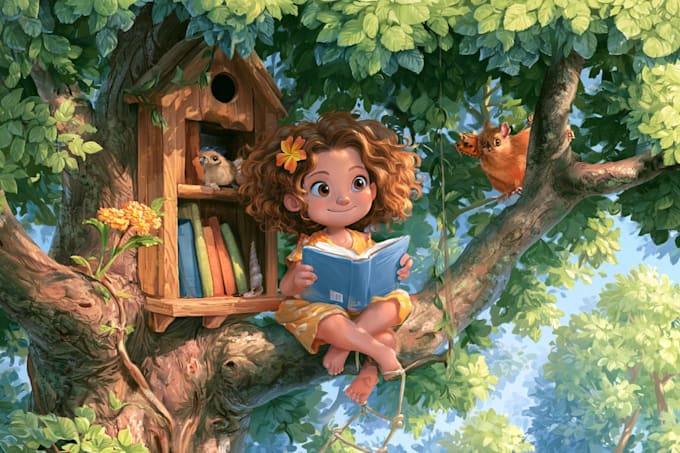 book covers and storybooks illustration