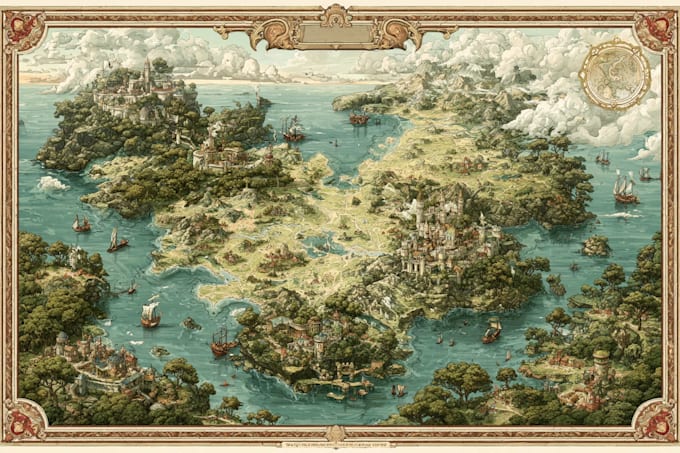 draw a custom map for fantasy