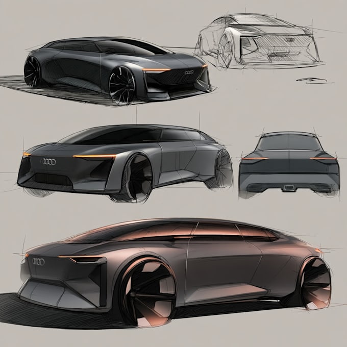 sketch and design concept car for your projectcar