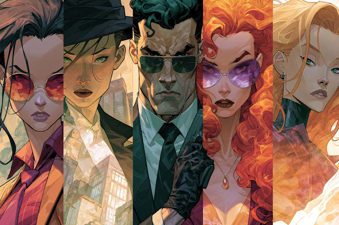 draw a cover art or comic cover art