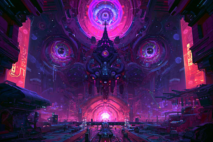 design high quality space art and futuristic space scenes