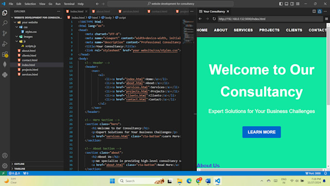 develop websites as a fullstack developer