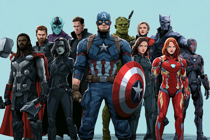 create comic book and custom illustration