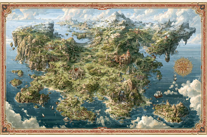 do a map illustration