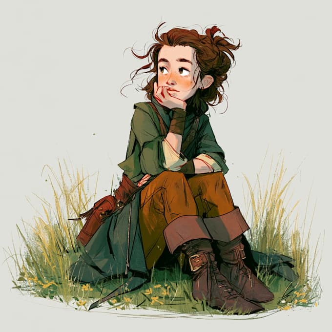 make a character art and d and d character for you