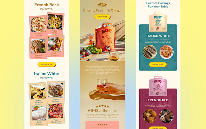 create an email template design