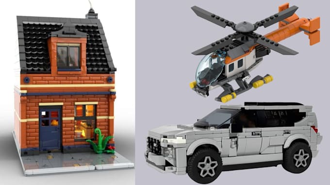 design your custom lego technic car supercar race car moc using bricklink studio