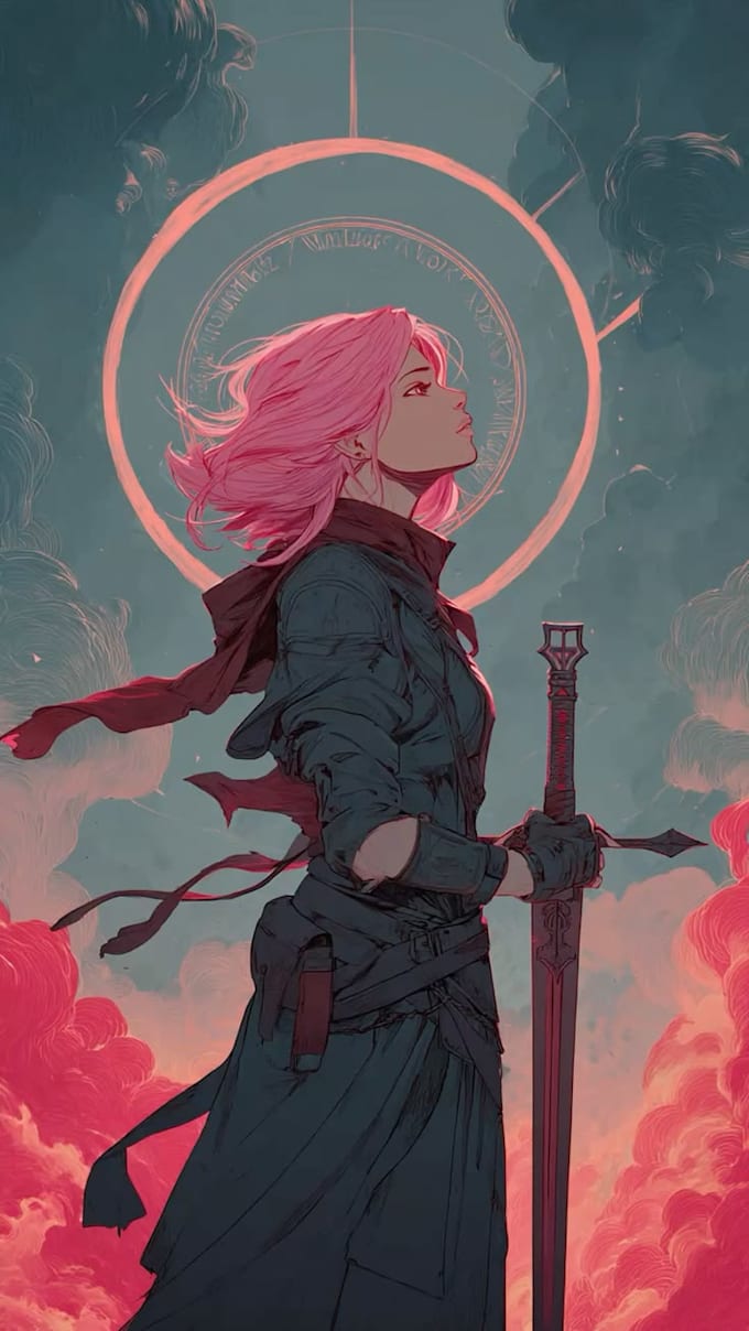 draw fantasy character art for dnd and rpg