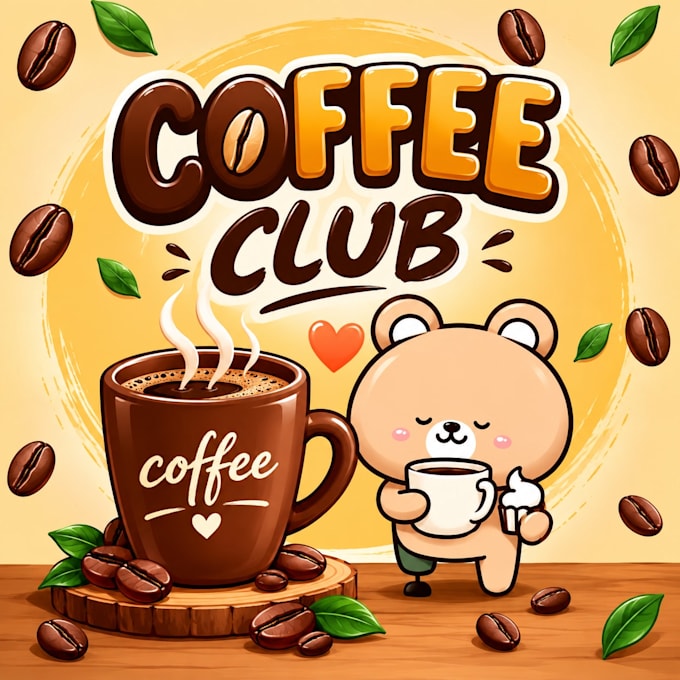 design custom cute mascot and minimalist logo design