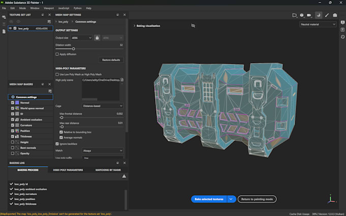 create game ready 3d props and assets with pbr textures