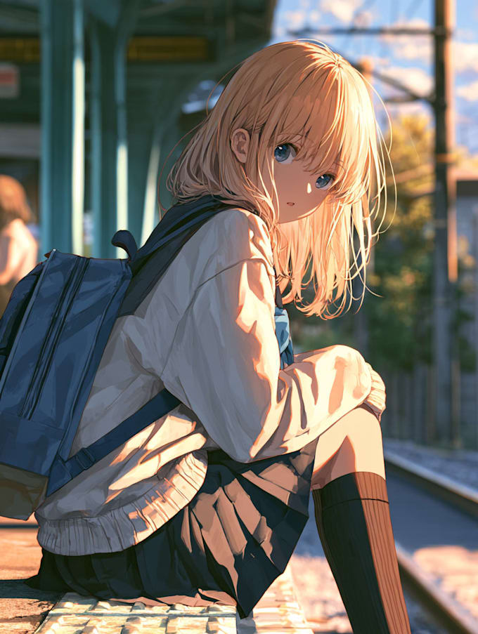 draw anime illustration,  art, visual novel,
