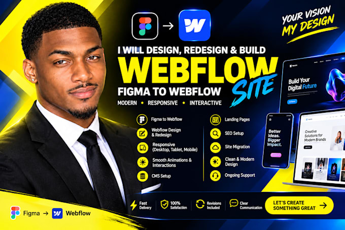 be webflow developer for webflow website figma to webflow design webflow expert
