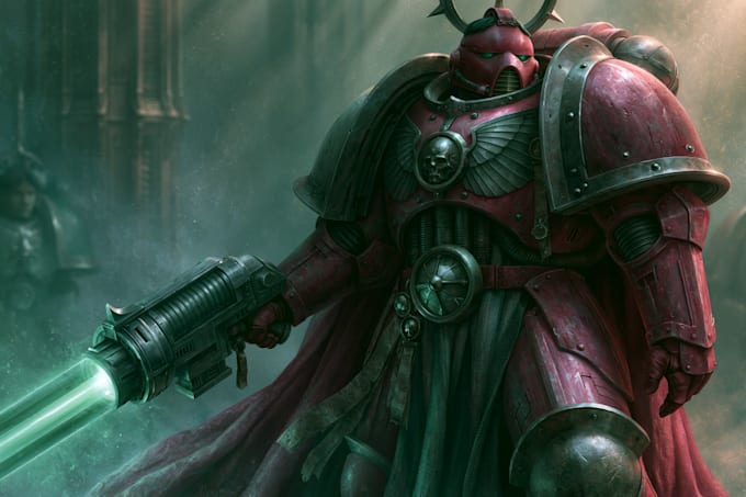 design a warhammer 40k character art