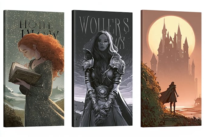create a premium custom fantasy cover