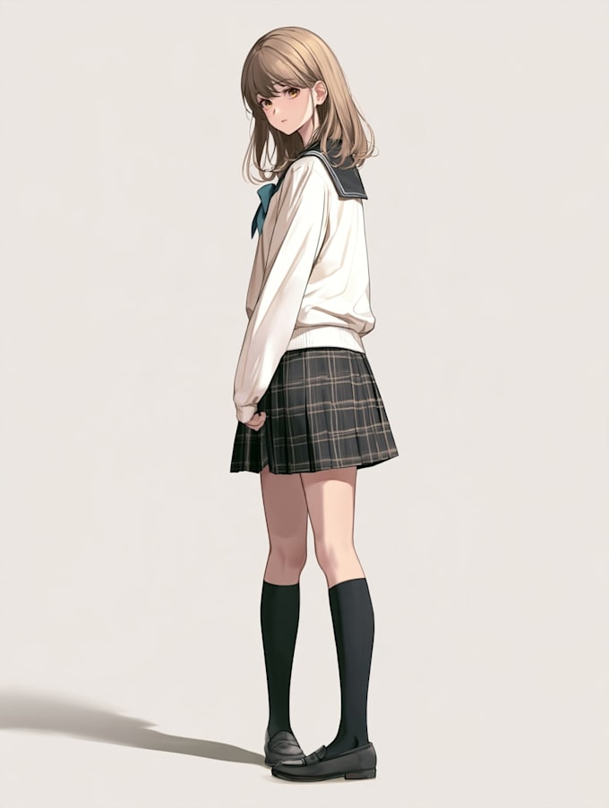 draw anime character illustration
