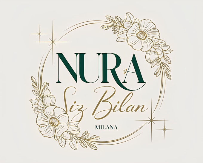 create elegant floral botanical logo and line art