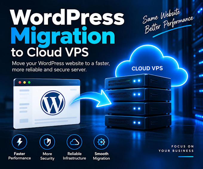 migrate your wordpress website to a fast cloud vps