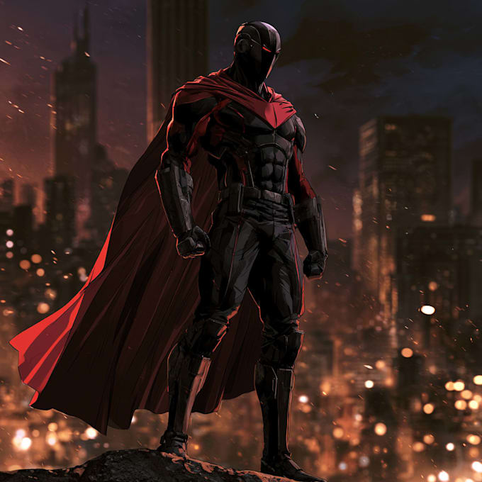 superhero character for comics