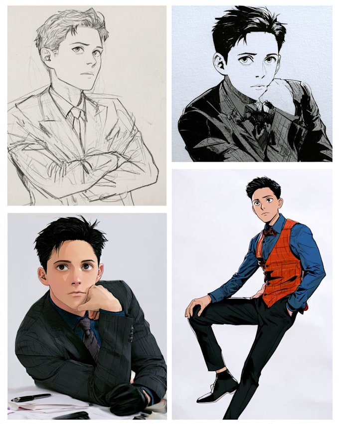 draw custom pokemon anime illustration