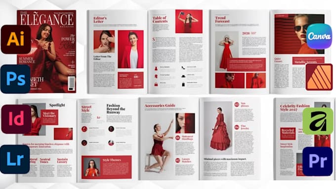 edit affinity publisher book formatting, redesign lookbook, magazine, brochure