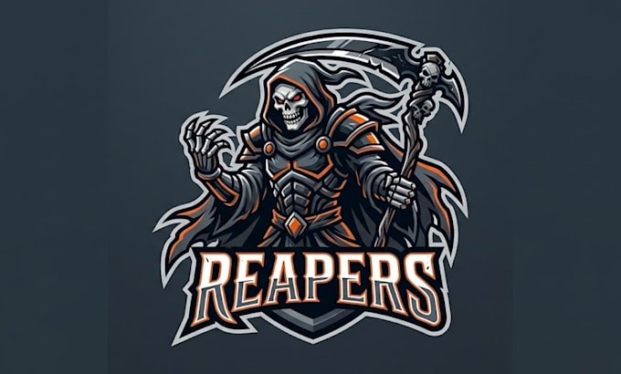 create reaper mascot logo with unlimited revision