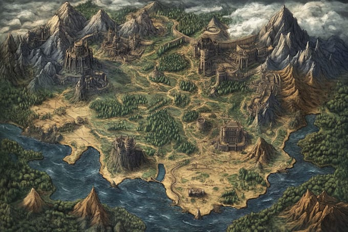 custom fantasy maps for you