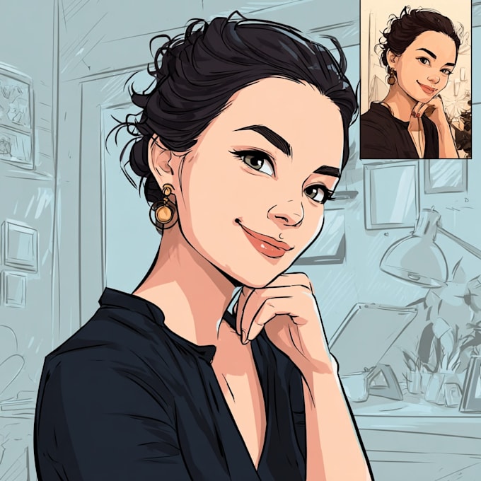 draw your photo to cartoon portrait