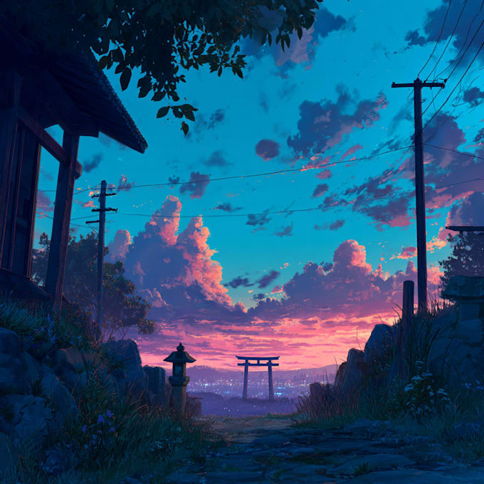 do anime background art for visual novel