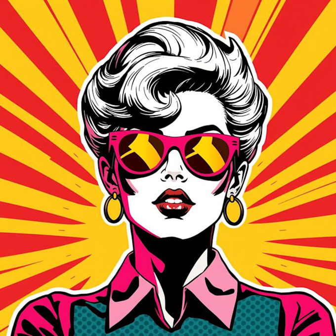 do creative pop art illustrations