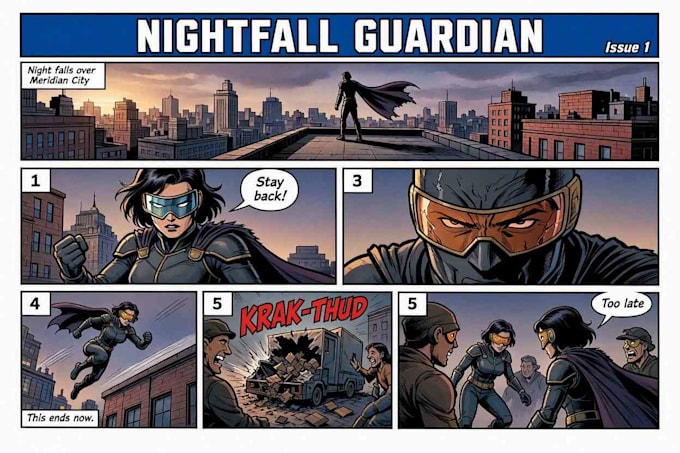 do a superhero comic