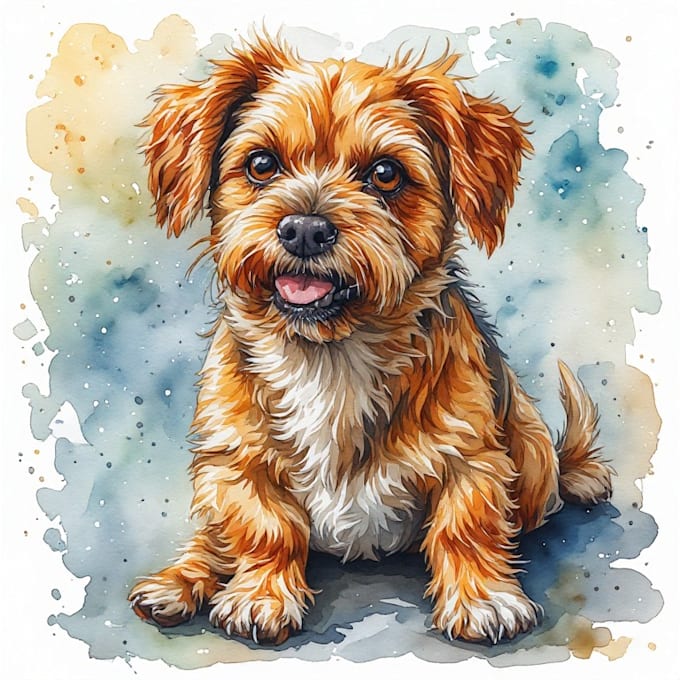 draw your dog or any pets into cartoon