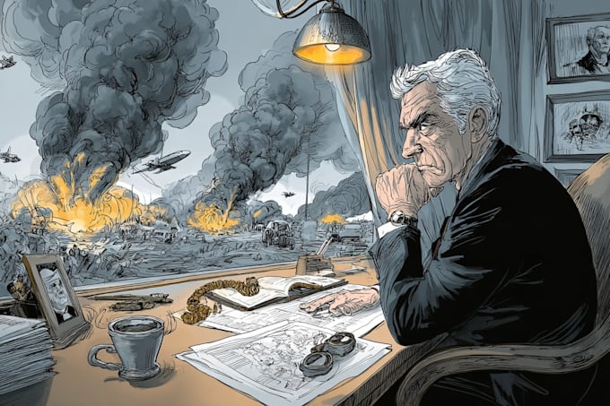 create political satire cartoon illustrations
