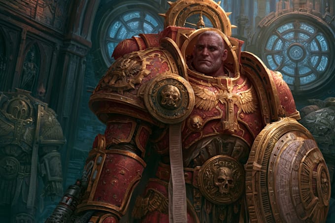 drawing a warhammer 40k art