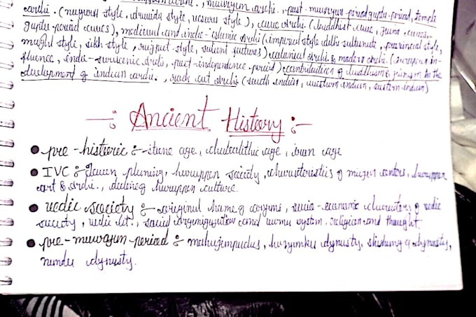 do neat handwriting for notes and assignments