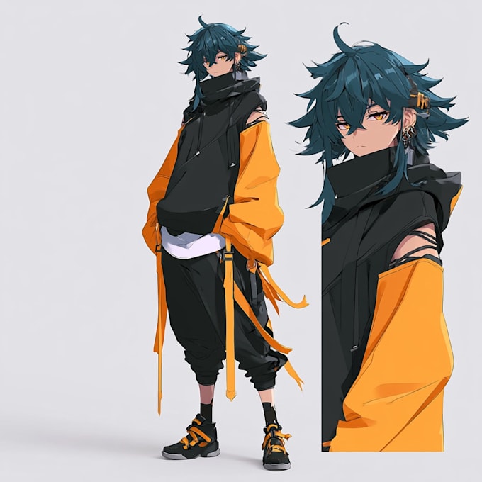 do a anime character art
