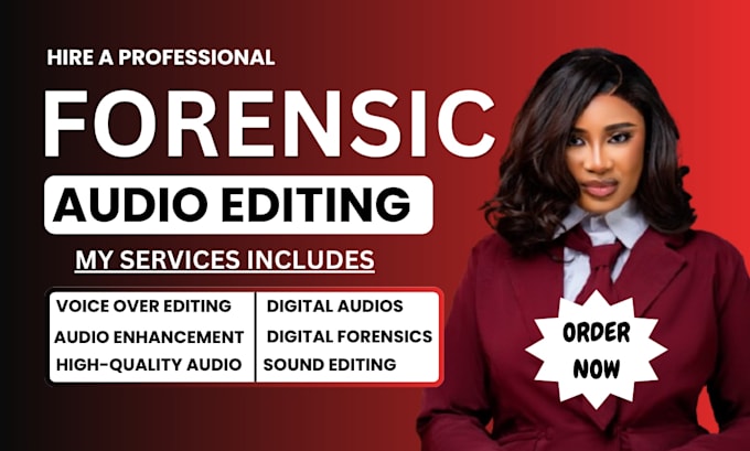 do forensic audio editing, audio restoration and audio enhancement