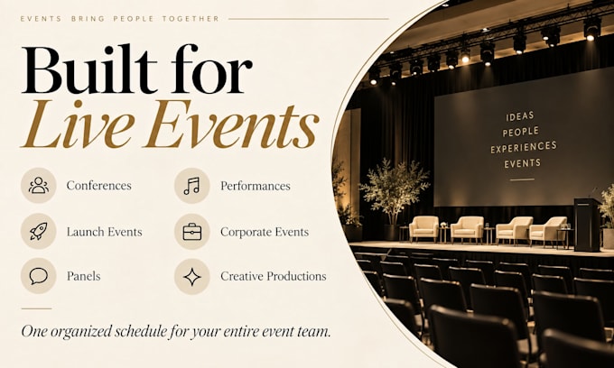 create your vendor and talent schedule