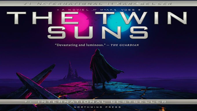 design a sci fi fantasy book cover design that sells
