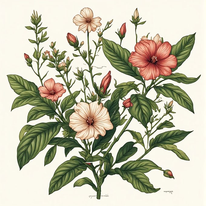 make botanical illustrations for your posters