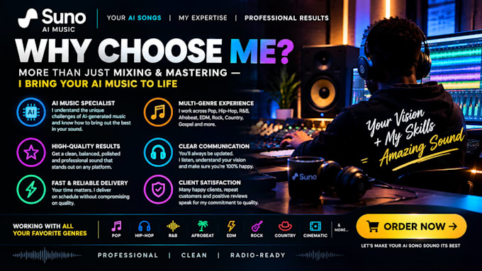 professionally mix and master your ai generated song