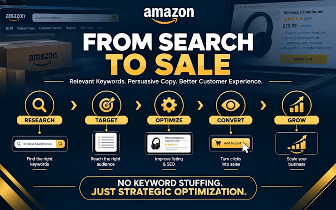 optimize your amazon listing for SEO and conversions