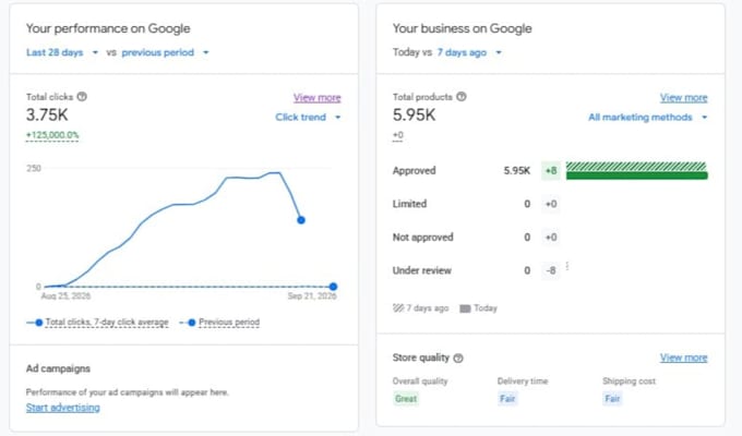 fix google merchant center suspension and merchant center misrepresentation